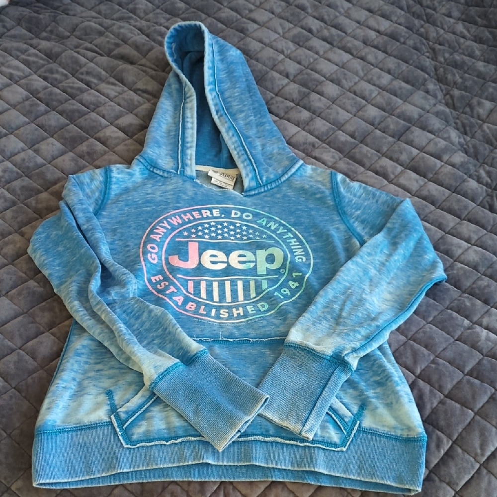 Jeep Light Blue Pullover Hoodie